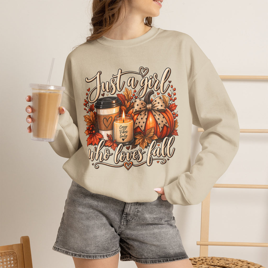 "Just a Girl Who Loves Fall" Autumn Pullover