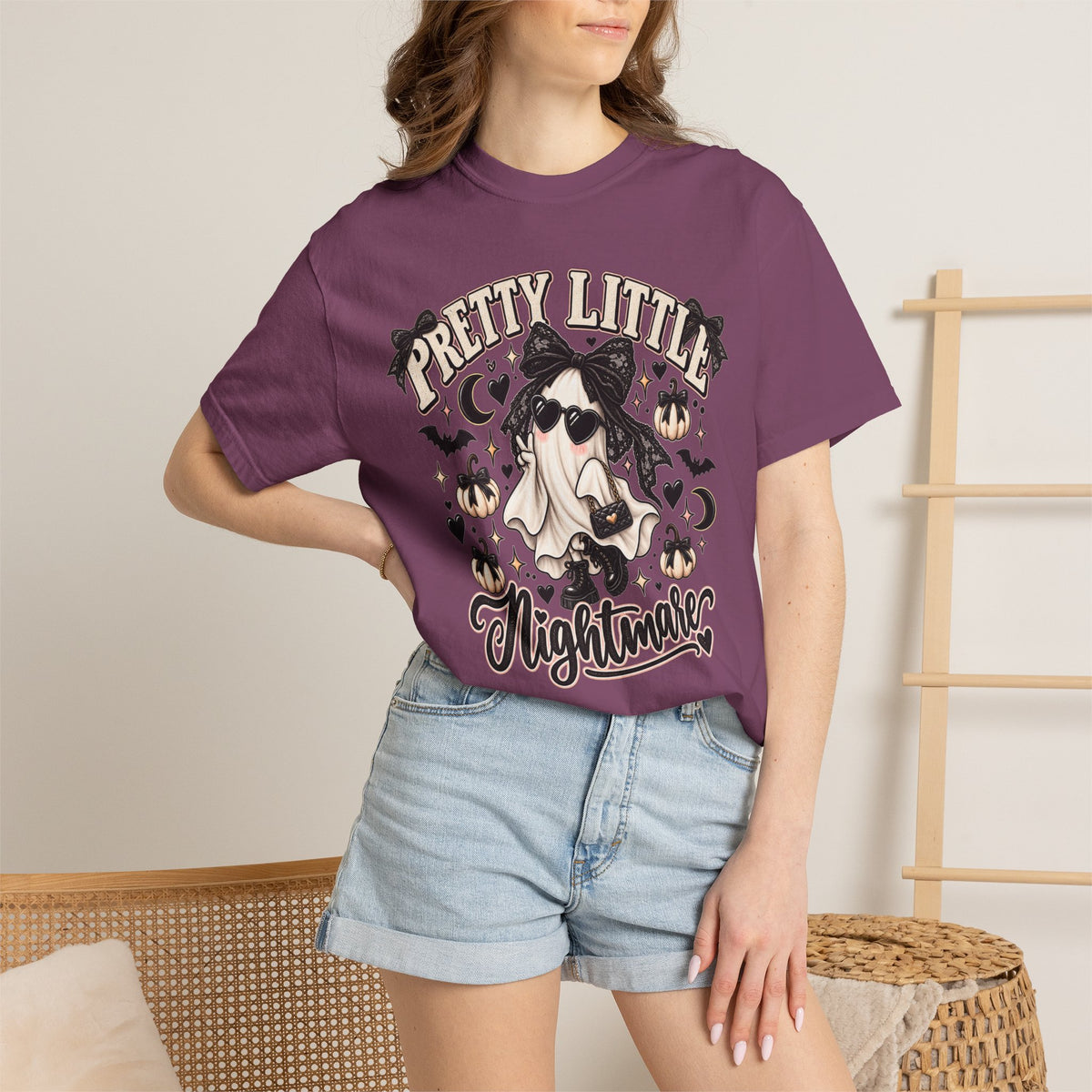 Pretty Little Nightmare T-Shirt — Cute Witch Ghost Halloween Tee