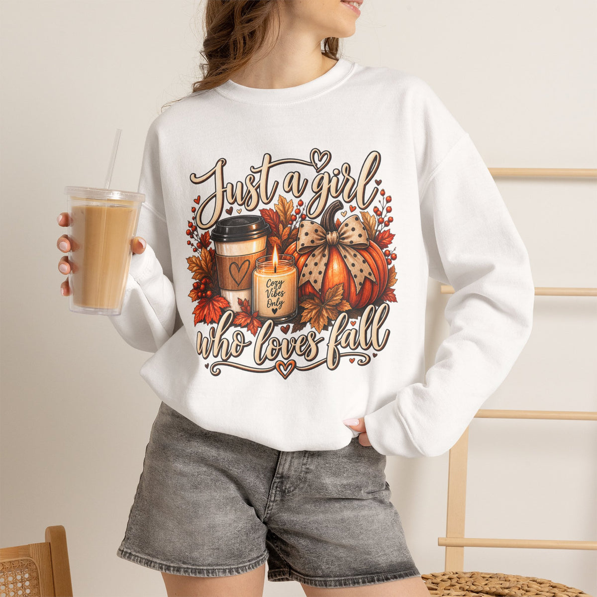 "Just a Girl Who Loves Fall" Autumn Pullover