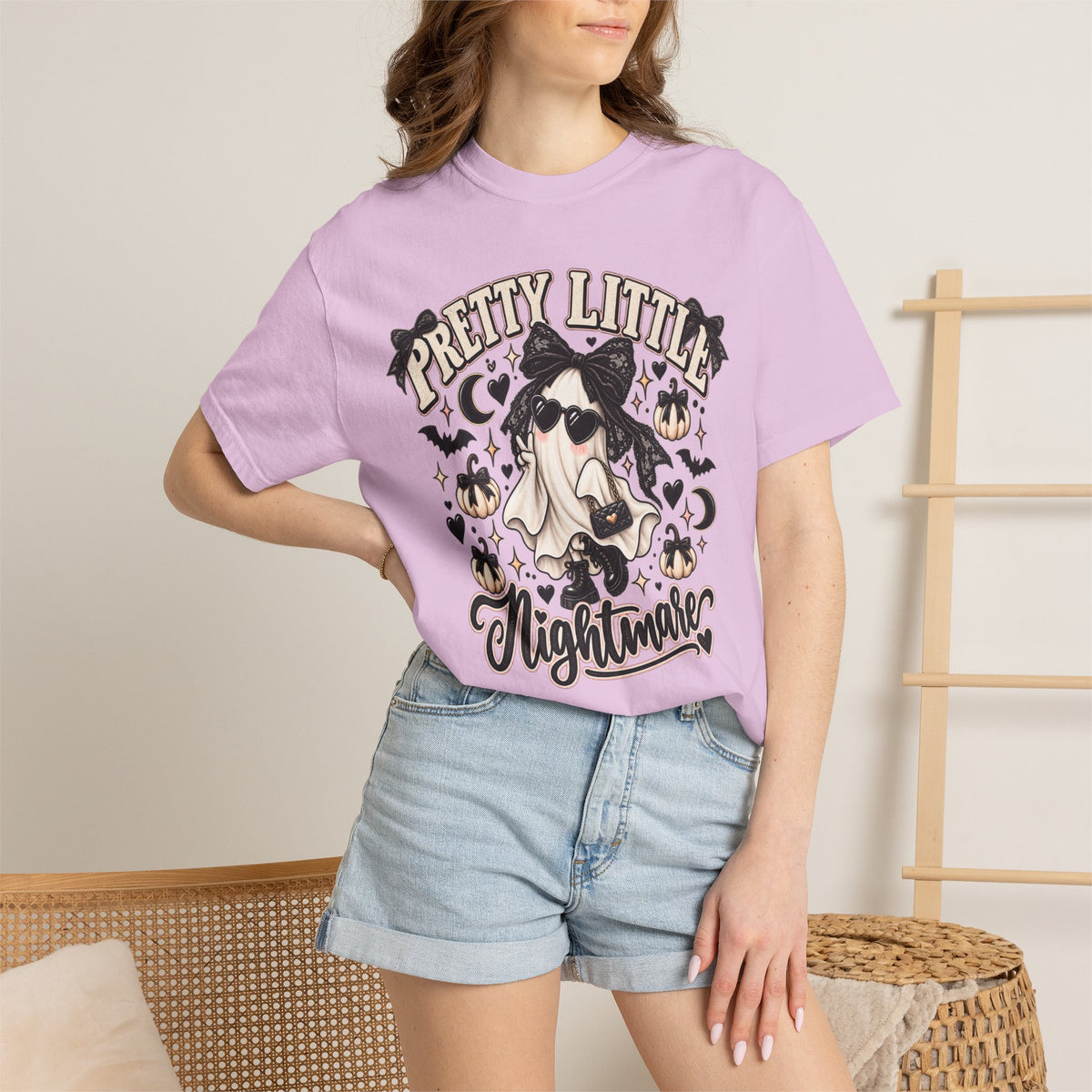 Pretty Little Nightmare T-Shirt — Cute Witch Ghost Halloween Tee