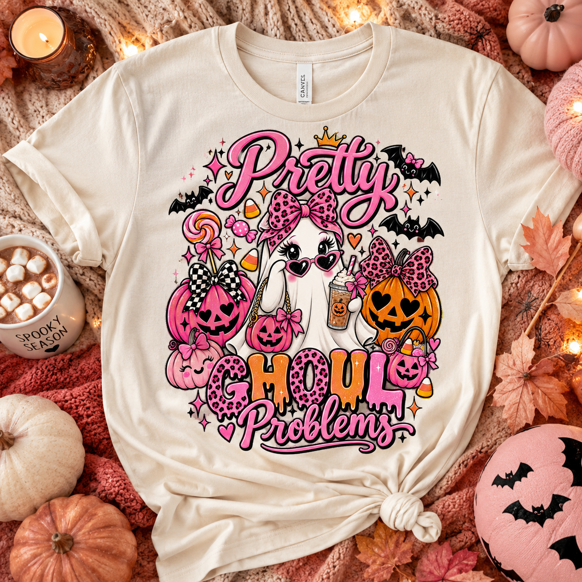 Pretty Ghoul Problems Halloween Tee