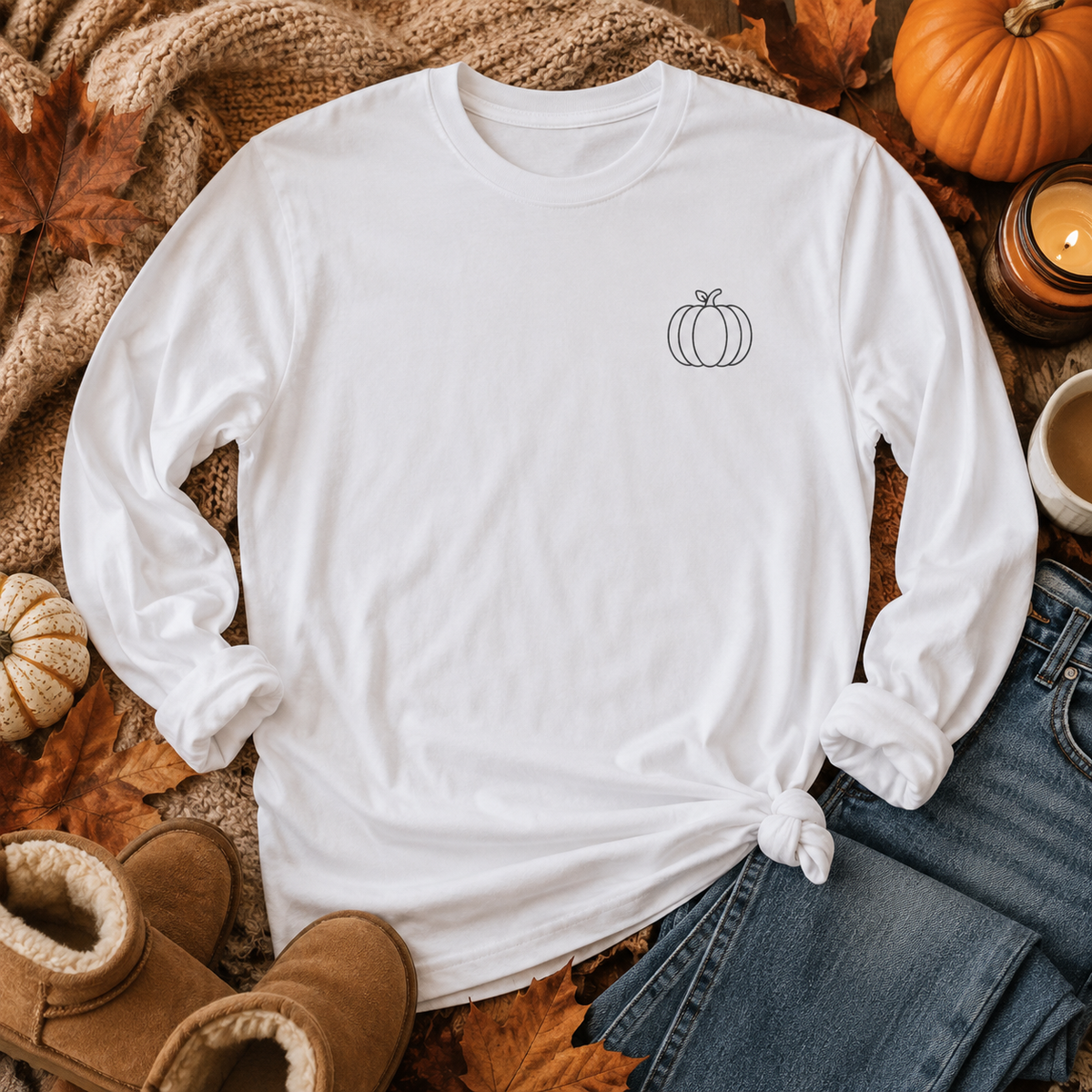 Unisex Garment-dyed Long Sleeve T-Shirt
