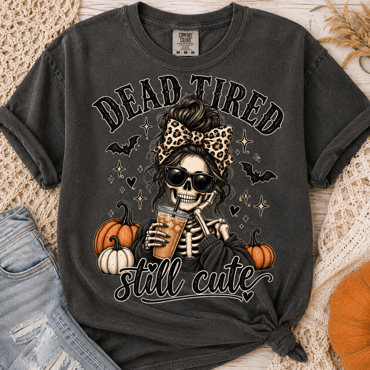 Dead Tired Still Cute Halloween Tee