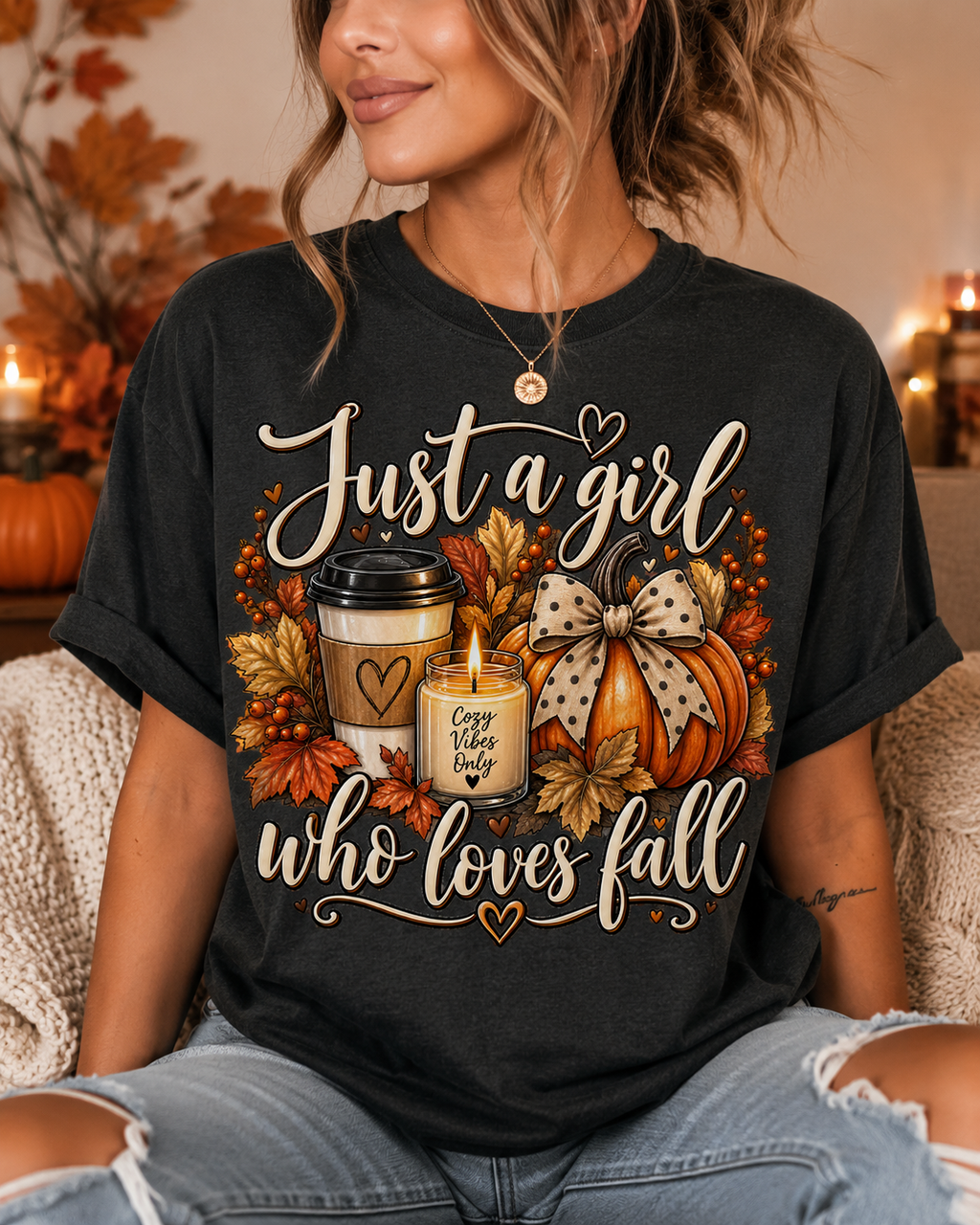 Just a Girl Who Loves Fall Tee