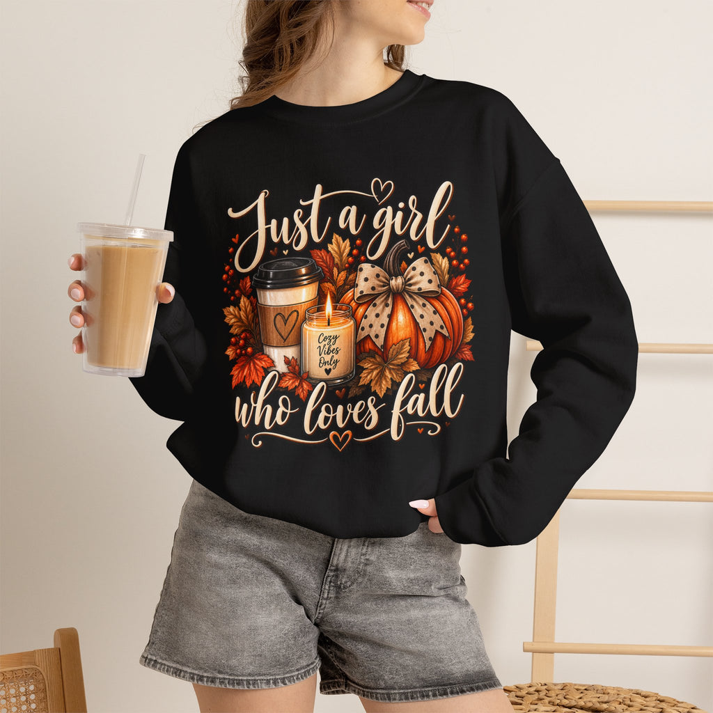 "Just a Girl Who Loves Fall" Autumn Pullover