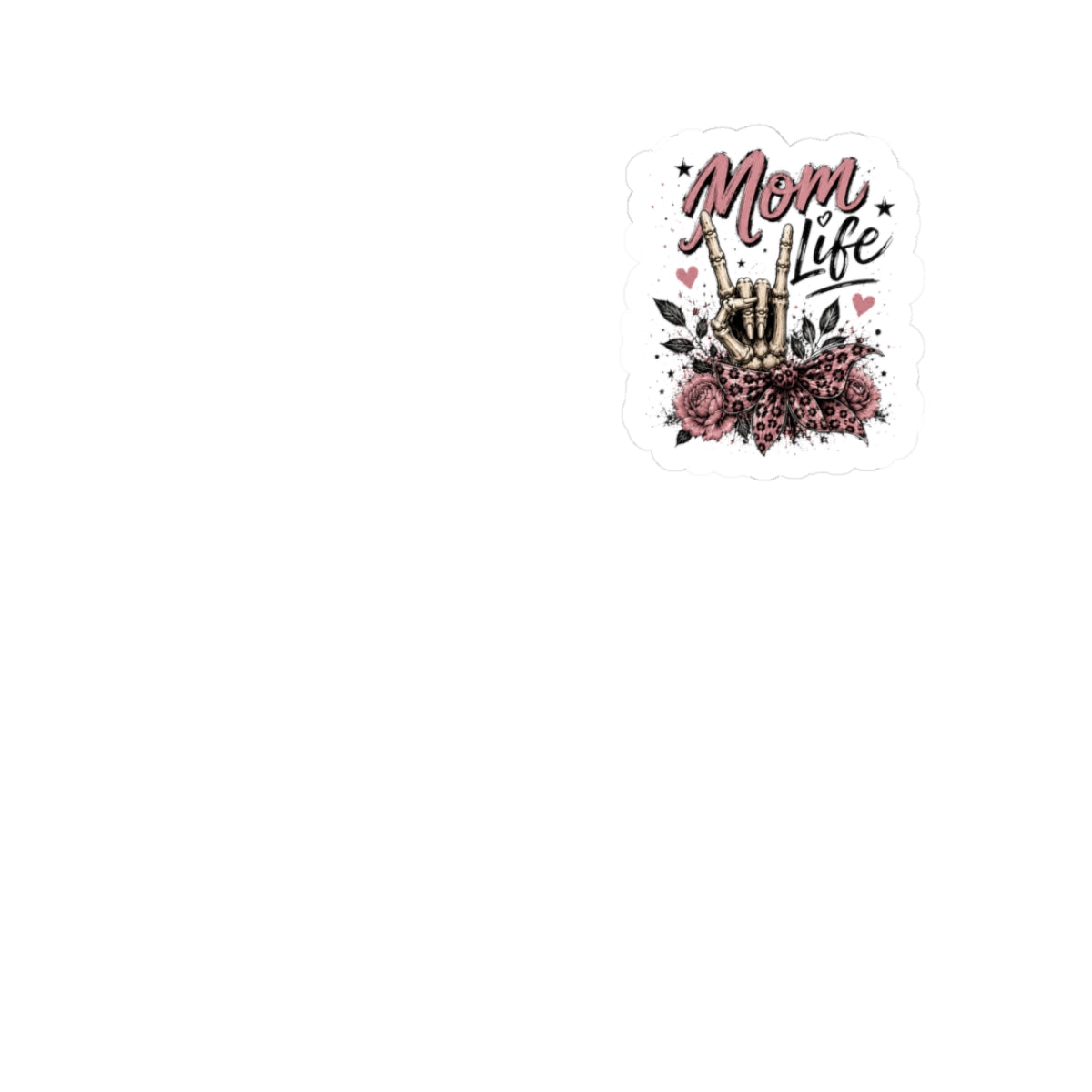 Mom Life Rocker Kiss-Cut Sticker