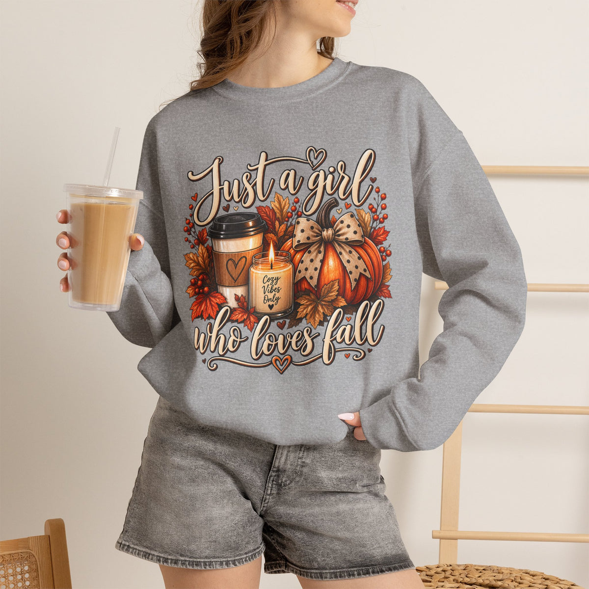 "Just a Girl Who Loves Fall" Autumn Pullover