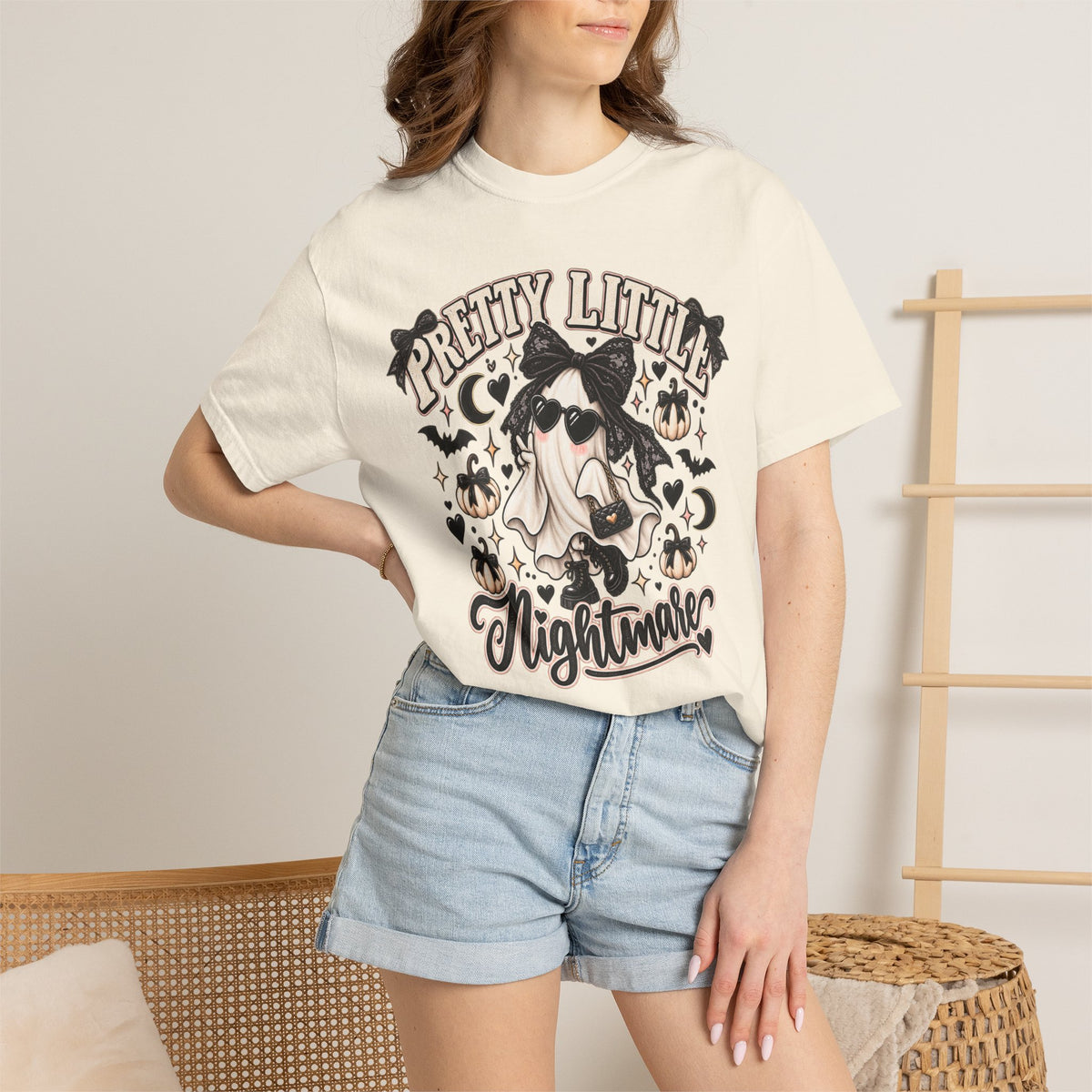 Pretty Little Nightmare T-Shirt — Cute Witch Ghost Halloween Tee