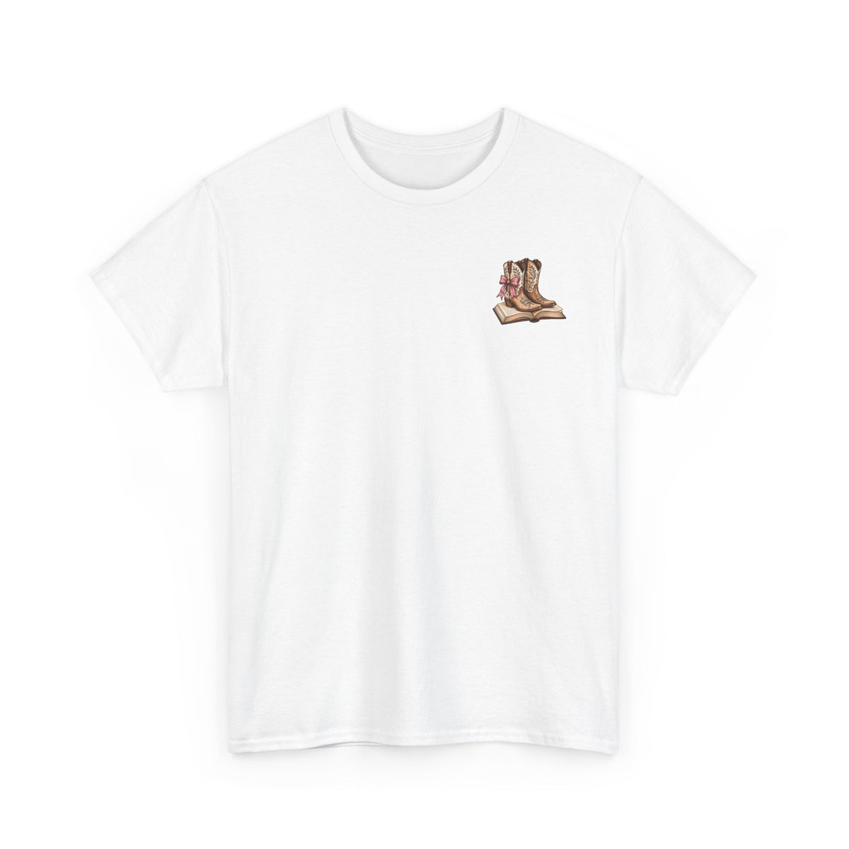 Cowgirl Cowboy Boots Tee — "Read 'Em & Weep" Western Graphic Shirt