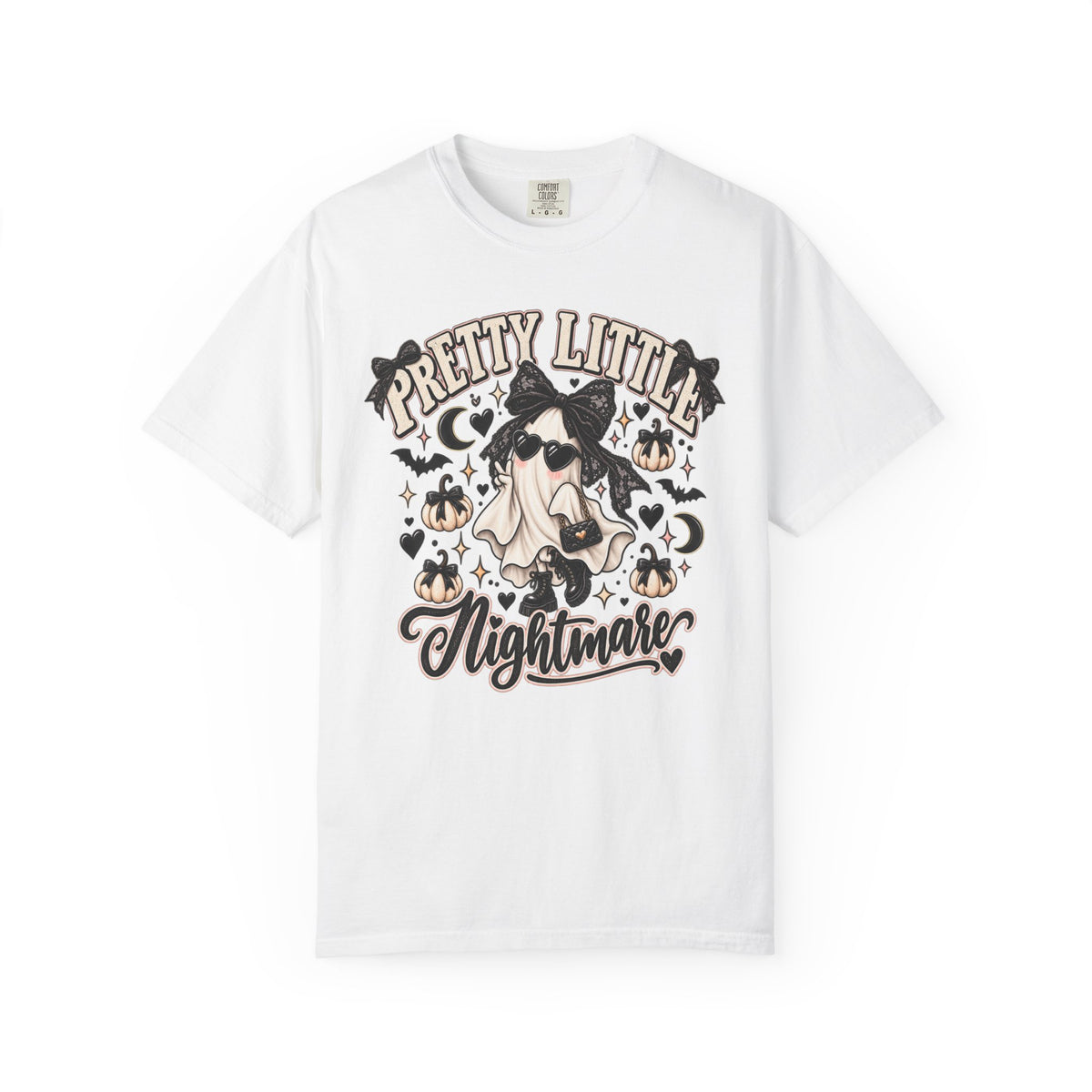 Pretty Little Nightmare T-Shirt — Cute Witch Ghost Halloween Tee