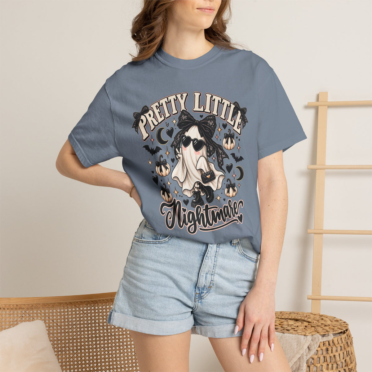 Pretty Little Nightmare T-Shirt — Cute Witch Ghost Halloween Tee