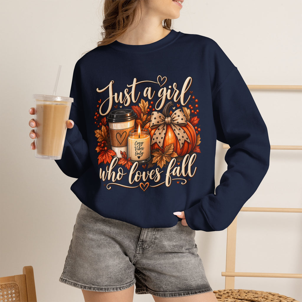"Just a Girl Who Loves Fall" Autumn Pullover